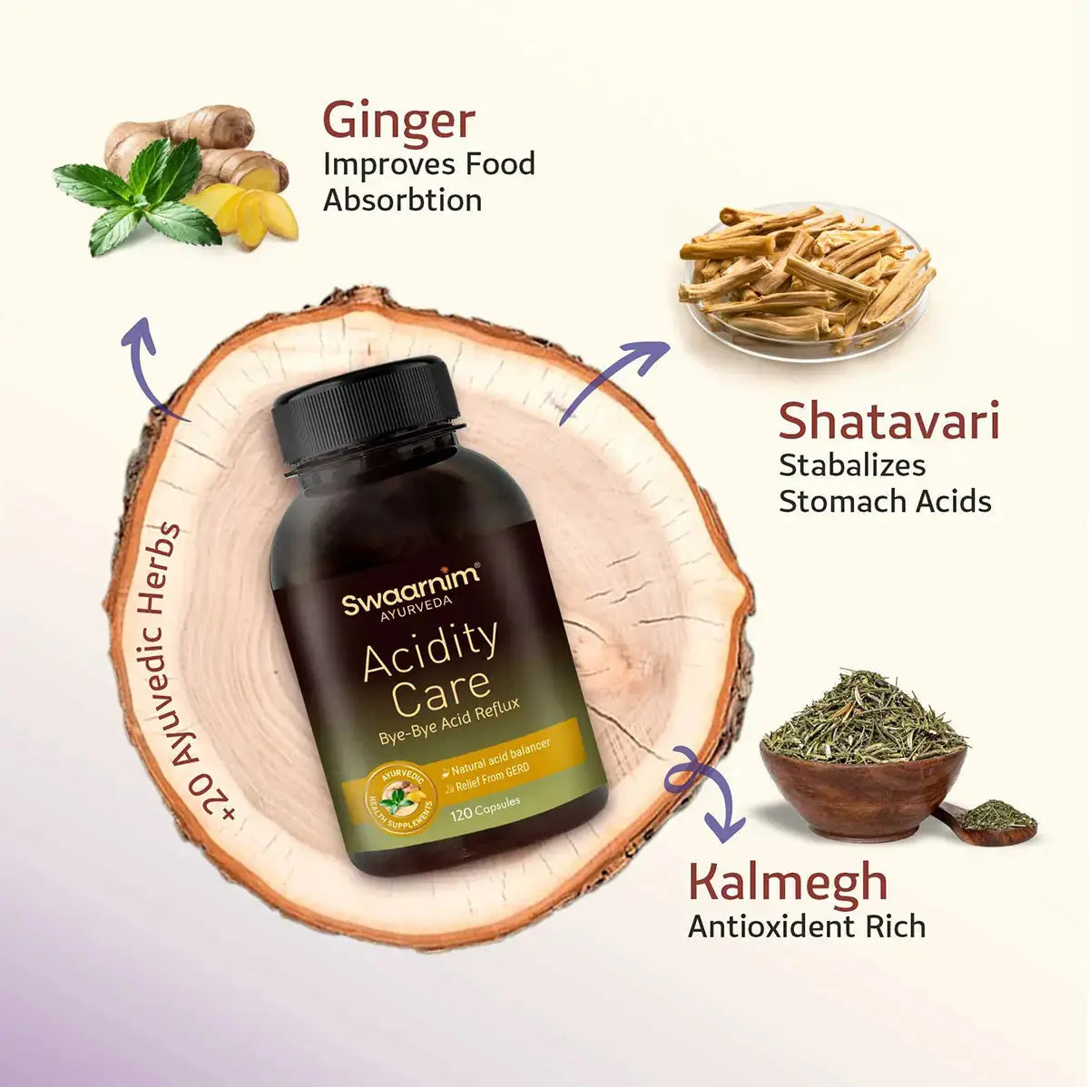 Ingredients in Swaarnim Acidity Care Capsule