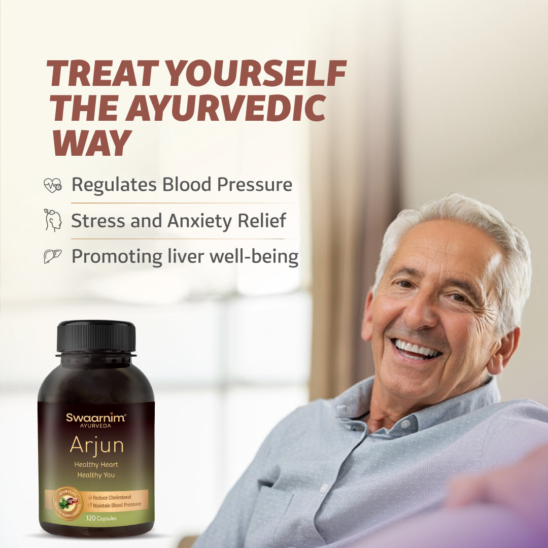 Swaarnim Arjun Capsule | Complete relief from Stress and Anxiety Promotes liver well-being Regulates Blood Pressure