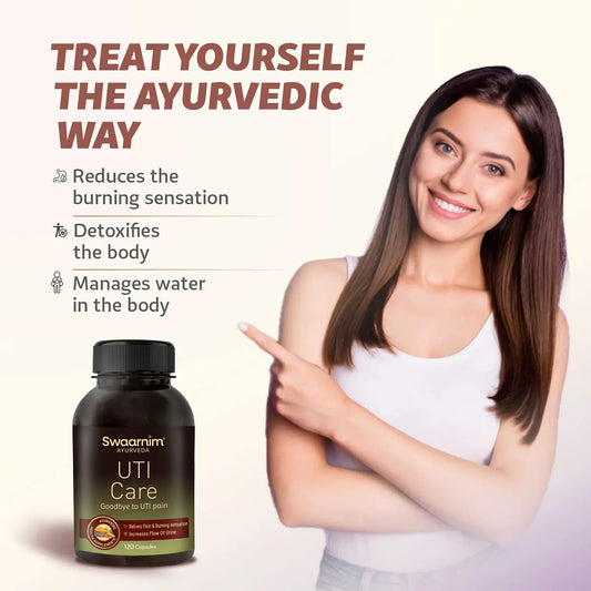 SWAARNIM UTI CARE | Complete relief from burning sensation while urinating Detoxifies the body Manages water in the body