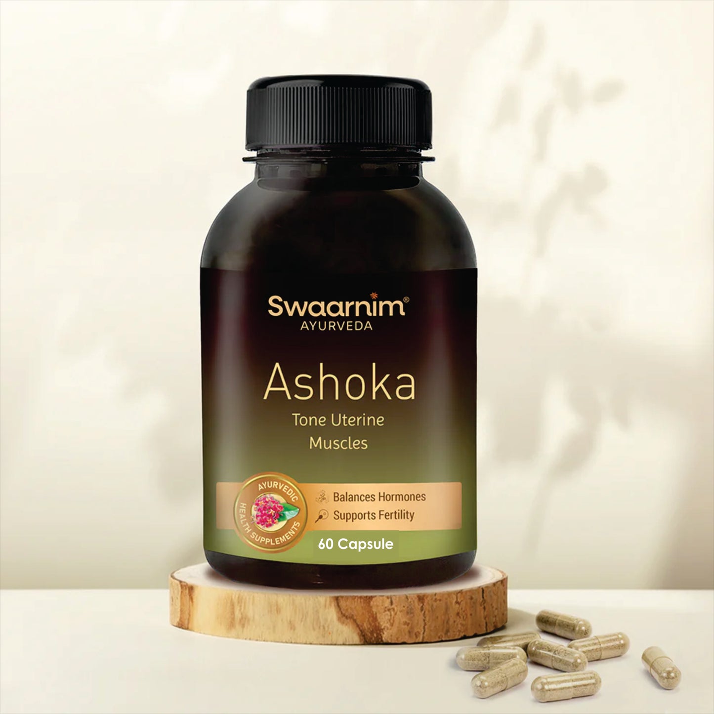Swaarnim Ashoka Capsule | Complete relief from Imbalanced Hormones Supports Fertility Loaded with Antioxidants