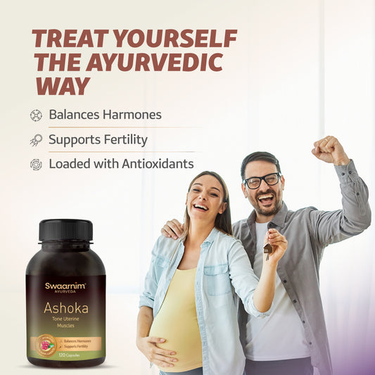 Swaarnim Ashoka Capsule | Complete relief from Imbalanced Hormones Supports Fertility Loaded with Antioxidants