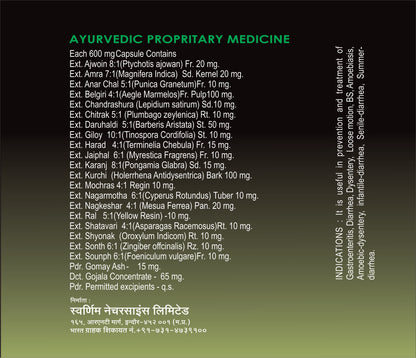 SWAARNIM DIAREO+ – DIARRHOEA CARE CAPSULE