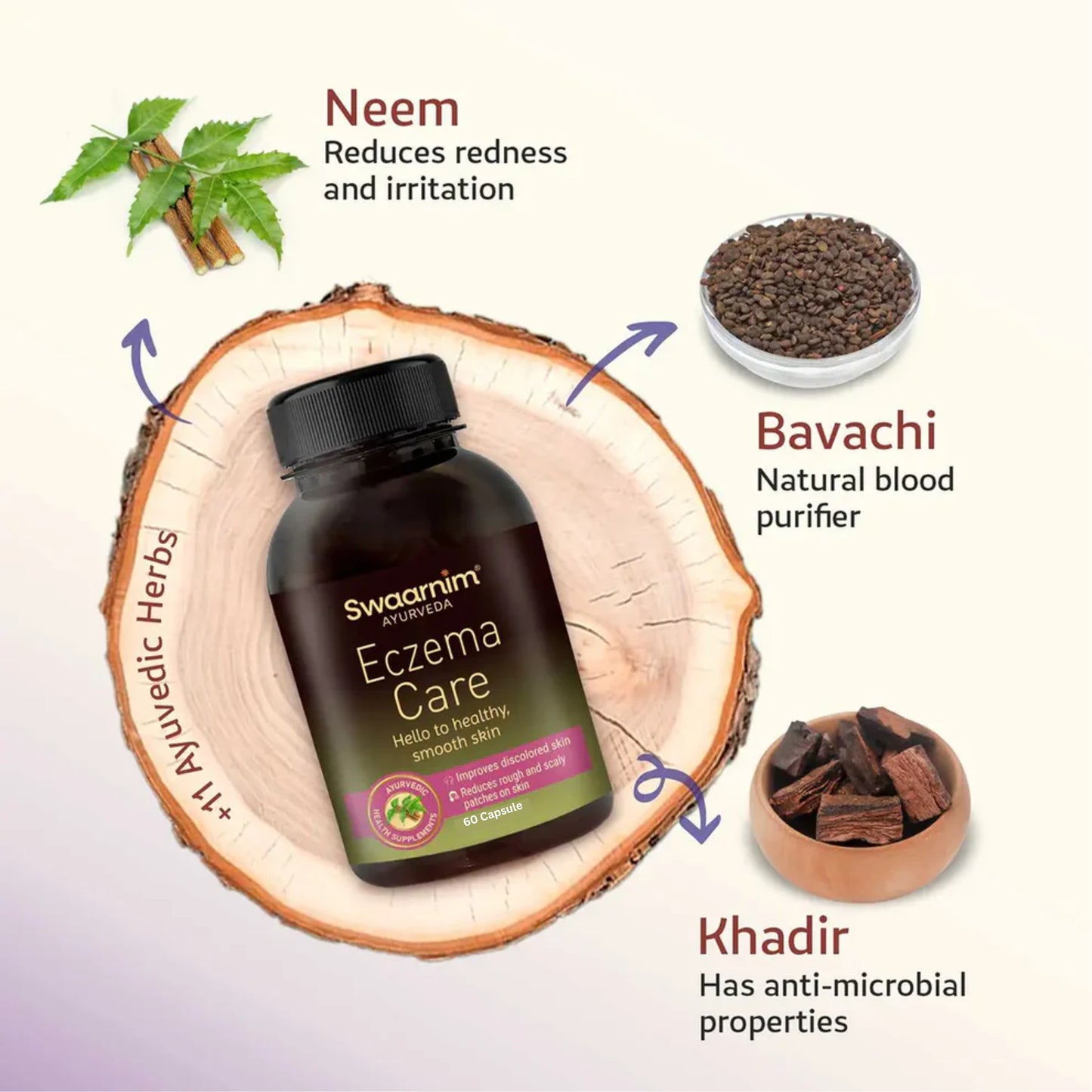 Swaarnim Eczema Care | Complete relief from Skin irritation Inflammation and dryness Improves discoloured skin