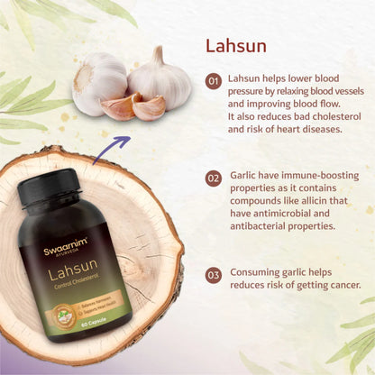 Swaarnim Lahsun capsule | Complete relief from Increased blood pressure Improves heart health Rich in Antioxidants