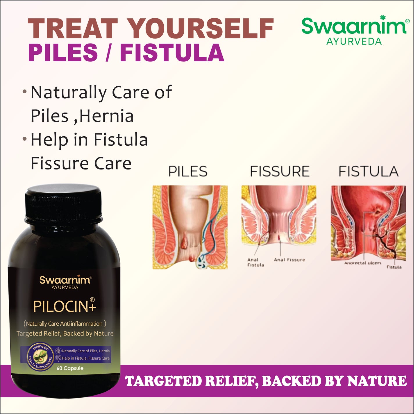 SWAARNIM PILOCIN+ PILES CARE CAPSULE