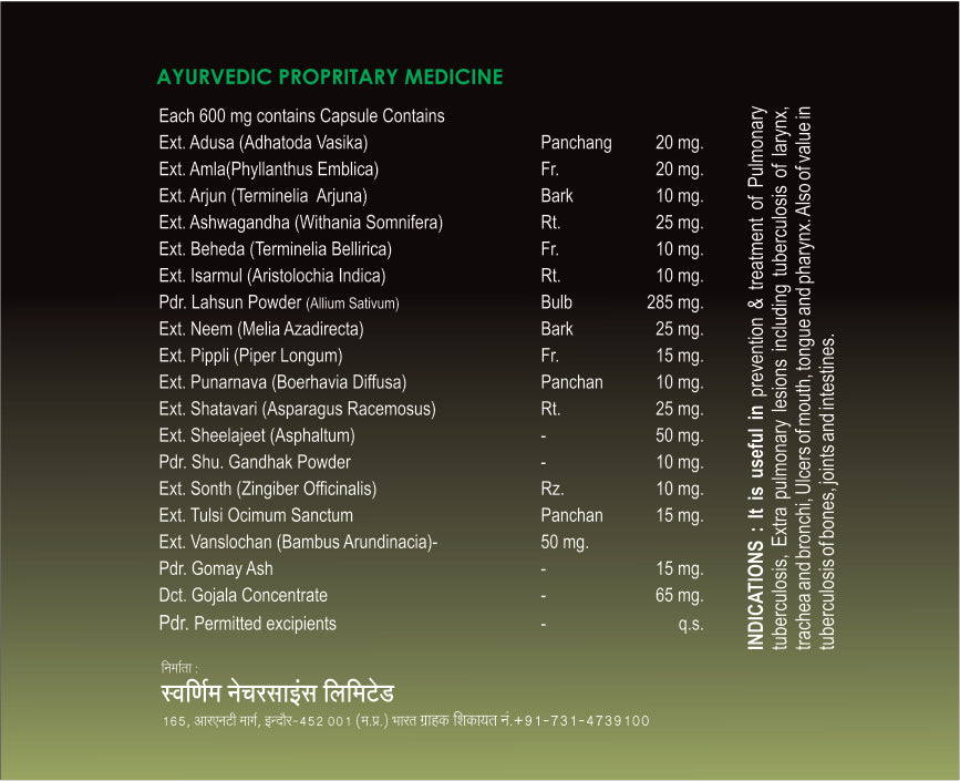 SWAARNIM TUBERCULOSIS (TB) CARE TUBESPOT+ CAPSULE