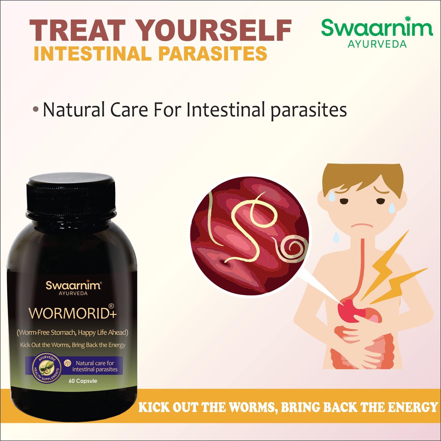 SWAARNIM INTESTINE PARASITES CARE WORMORID+ CAPSULE